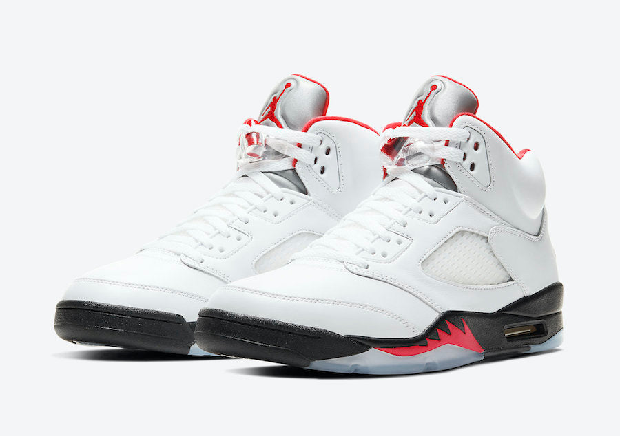 Air Jordan 5 Retro - Fire Red Silver Tongue
