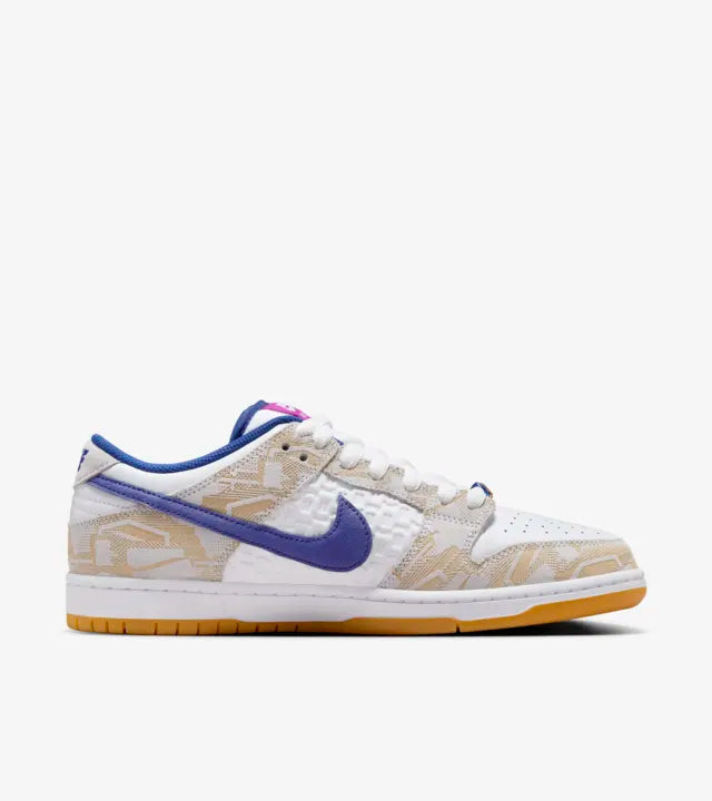 Nike SB Dunk Low - Rayssa Leal (Pure Platinum and Vivid Purple)